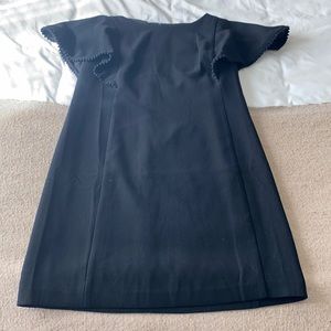 Black High Neck with Pom Pom Dress Loft